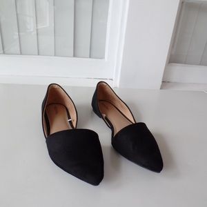 Black Merona D’orsay Flats